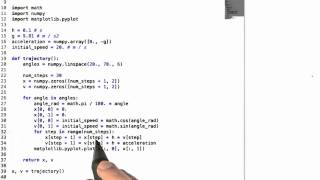 Ballistic Trajectories Solution - Differential Equations in Action