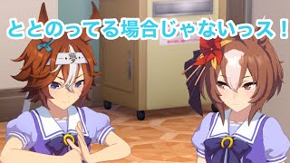 夏のレースの練習になりそうなサウナで我慢対決をするバンブーメモリーとヤエノムテキ【ウマ娘プリティーダービー】