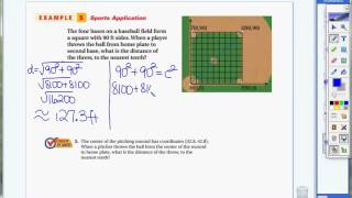 1.6 Example 5 Pythagorean Theorem vs. Distance Formula Application