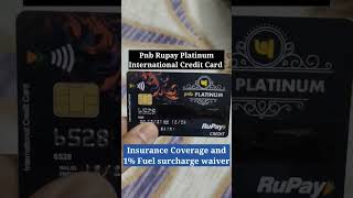 Pnb rupay platinum international credit card features and benefits