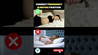 Correct Sleeping position in pregnancy | Sleeping in pregnancy #pregnancy #shorts