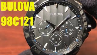 Bulova Classic All Black Steel Chronograph Watch 98C121