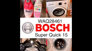 BOSCH Exxcel 8 WAQ28461, Super Quick 15 Cycle