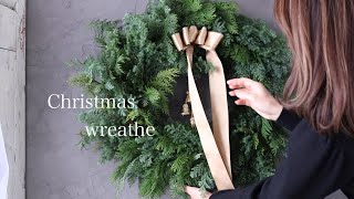 クリスマスリースを作りました/クリスマスリースの作り方/christma/wreath