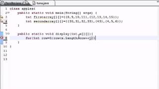 Java Programming Tutorial 34 Table for Multi Arrays YouTube