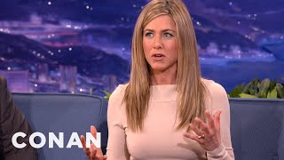 Jennifer Aniston Got Used To All Those Naked People In "Wanderlust" | CONAN on TBS