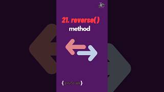 21. reverse method in javascript | Array methods in javascript | #javascript tutorial in 1 minutes