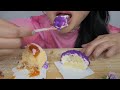 asmr mousse cake *lotus durian and raspberry mousse no talking soft eating sounds n.e let s eat