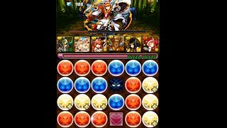 パズドラ「タケミナカタ降臨！　地獄級」アテナ×サンタでノーコン攻略