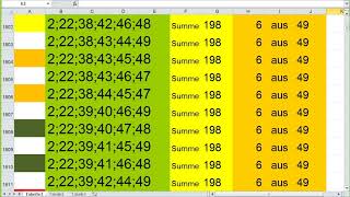 heute Lotto 6 aus 49 Summe 198 video 83