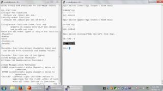 3 1 Using Single Row functions to customize the output