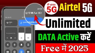 Airtel 5g unlimited free data activate kaise kare l airtel 5g setting kaise kare l airtel 5g active