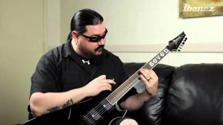 Mick Thomson of Slipknot discusses his Ibanez MTM10010 signature models