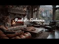 🔥 Rainy Evening in Scottish Castle | Cozy Fireplace Ambience for Sleep & Relaxation | No Ads