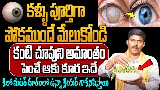 ఈ ఆకు దంచుకుని నేను చెప్పినట్లు తింటే కళ్ళు క్లీన్ గా కనిపిస్తాయి | Eye Sight | iDream Health Talks