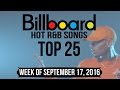 Top 25 - Billboard R&B Songs | Week of September 17, 2016