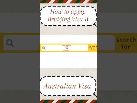 How To Apply For A Bridging Visa B Without Using An Immi Account # ...