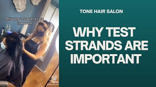 Why Strand Tests are Important | Tone Hair Salon #shorts #youtubeshorts #hairtips