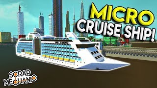 MICRO CRUISE SHIP & CITY HALL! - Scrap Mechanic Gameplay City - Micro City EP 12