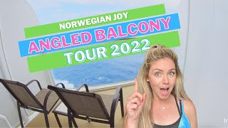 Norwegian Joy  *Angled Balcony* Room Tour