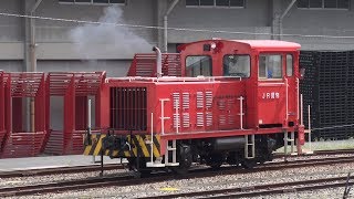 2018/05/19 [貨物列車][スイッチャー] ブロアー起動音が響く 竜王駅でのEH200の入換シーン!!