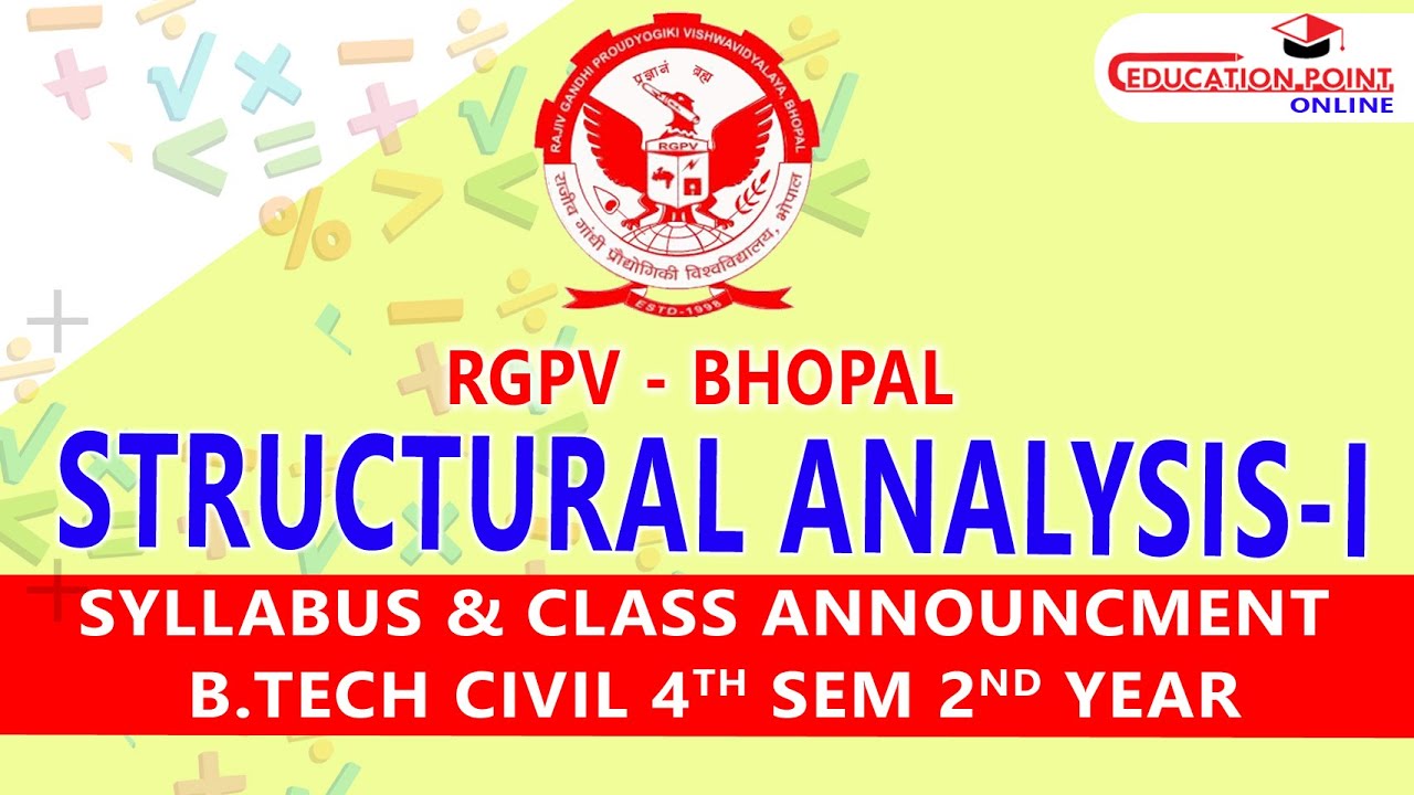 Structural Analysis-1 (TOS-1) For RGPV Civil Branch B.Tech 4th Sem 2nd ...