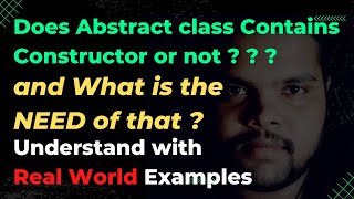 #60 What is the need of abstract class constructor | Abstract Keyword | #oops