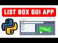 List Box GUI App With Python PySimpleGUI - Tutorial 16