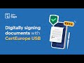 How to eSign document with CertEurope USB in Zoho Sign | Qualified Electronic Signature