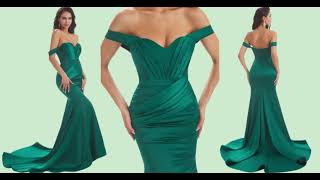 Chicsew satin, chiffon, sequin bridesmaid dresses - green series 2