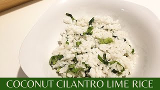 Coconut Cilantro Lime Rice | Caribbean Inspired