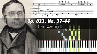 Czerny - The Little Pianist No.37-44 - Piano Tutorial with Sheet Music