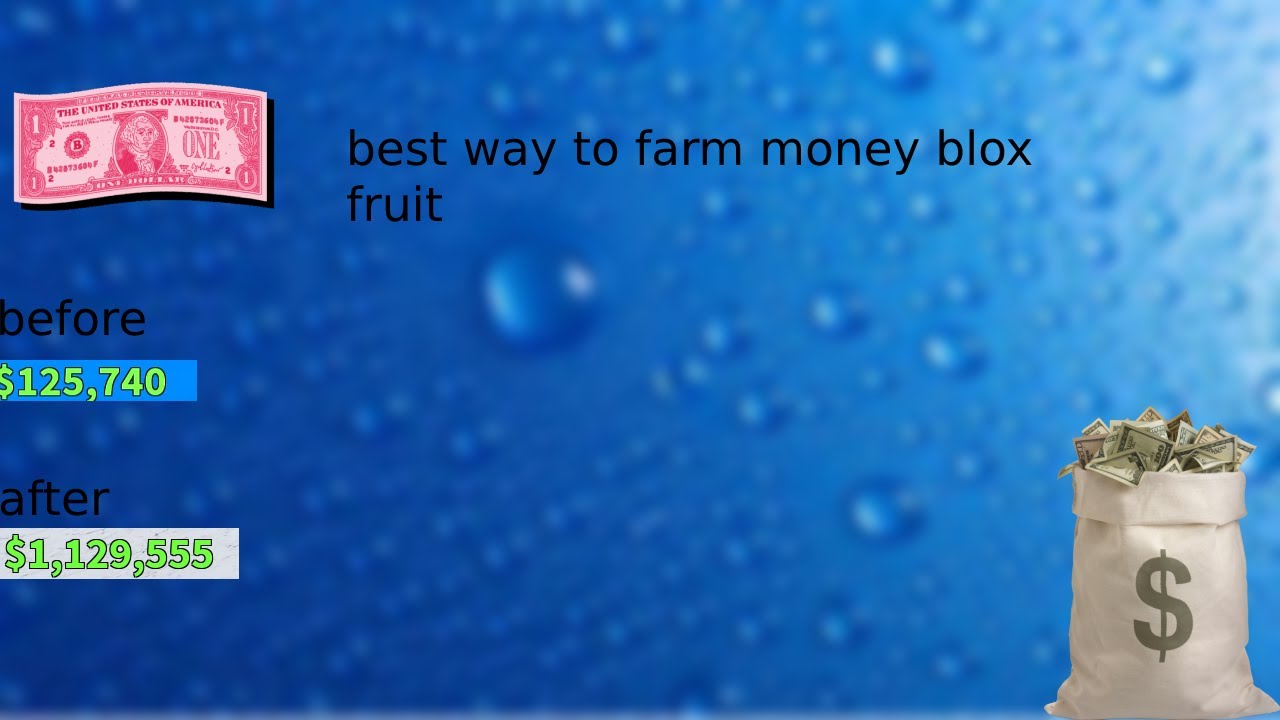 Best Way To Get Money Blox Fruit - YouTube