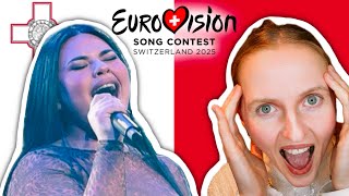 LET'S REACT TO MALTA IN EUROVISION 2025: Miriana Conte - \