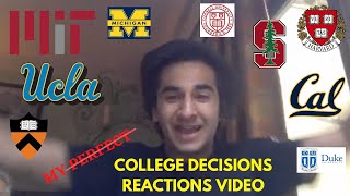 My Not-So-Perfect College Decisions Reactions Video 2021 (read caption)| #normalizegettingrejected