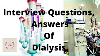 MCQ of dialysis, Part-9/Questions and answers of dialysis/MCQ of hemodialysis/Dialysis MCQ/Renal MCQ