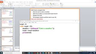 Task 110 - While loop