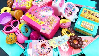 Satisfying with Unboxing Cute Toys Pink Kitchen Play Set | ASMR Toy Review