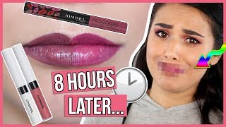 Testing Long Lasting Drugstore Liquid Lipsticks: Rimmel vs Covergirl