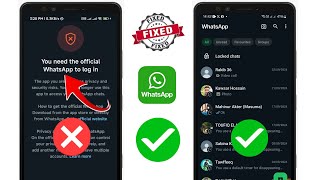 Jak opravit, k použití tohoto řešení problému s účtem potřebujete oficiální WhatsApp