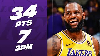LeBron James' CLUTCH 34-PT Performance In The Battle Of LA! 🔥| February 28, 2024
