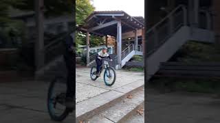 Mountainbike Sprung über eine Treppe! #story