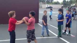 KIDS PLAYING HANDBALL AVOID BEING BULLIED