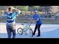 DESTROYING A KID'S BIKE & GIVING HIM A BRAND NEW ONE! DESTROYING A KID'S BIKE & GIVING HIM A BRAND NEW ONE!