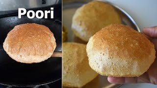 Poori Recipe | How to make Puffy \u0026 Soft Poori | Puri Recipe