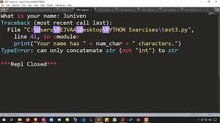 10 - Type Error, Type Checking, and Type Conversion in Python