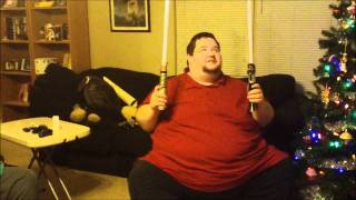 *ORIGINAL* Early Christmas Present Light Sabers Fat Guy