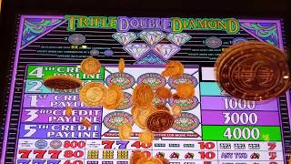 BIGGEST FIRST SPIN WIN ON YOUTUBE $1 TRIPLE DOUBLE DIAMOND ON A 5 LINE SLOT MACHINE