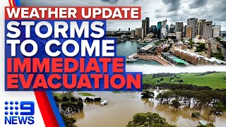 Thunderstorms for NSW and Queensland, evacuation warnings in Victoria | 9 News Australia