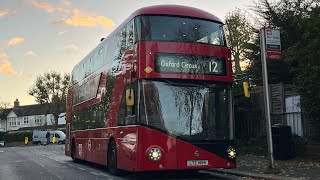 Full Route Visual. Route 12: Dulwich Library - Oxford Circus | New Routemaster LT454 LTZ 1454